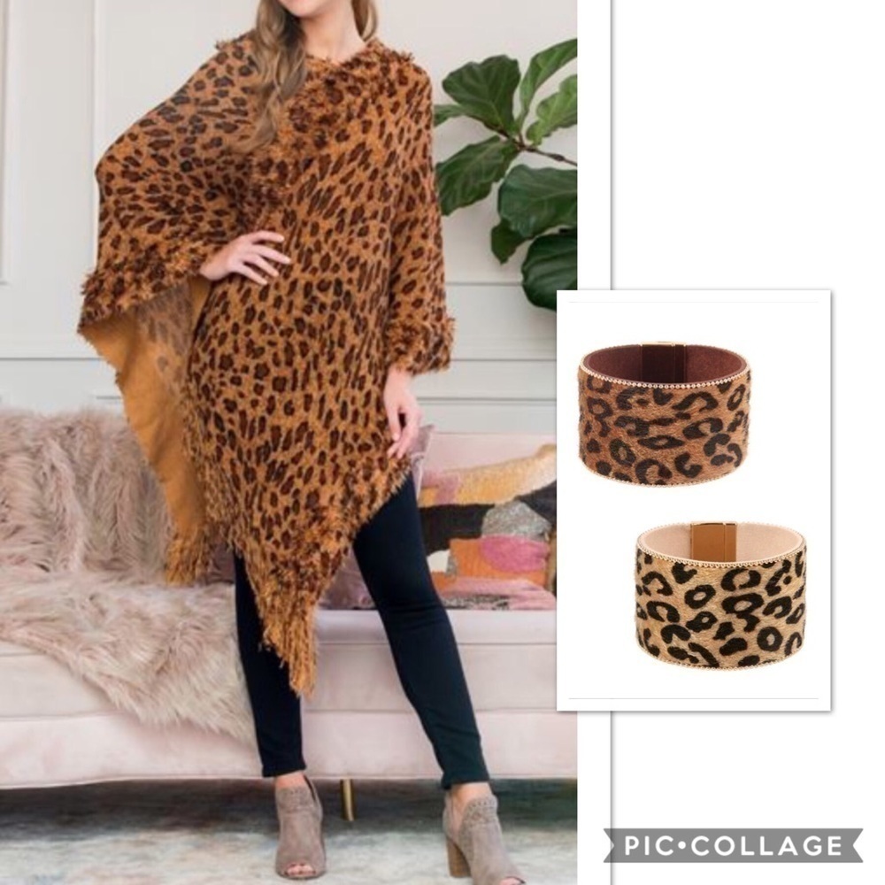 Leopard Poncho
